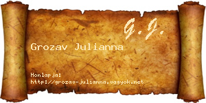 Grozav Julianna névjegykártya